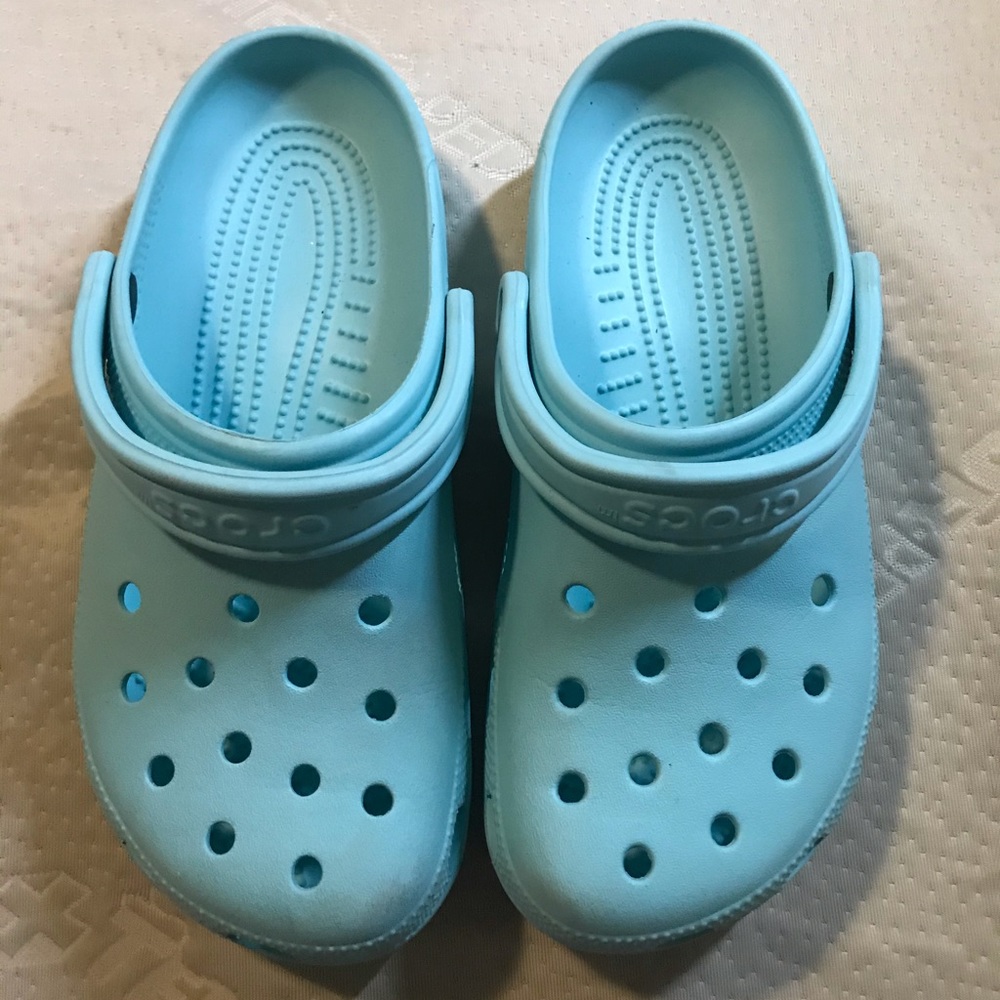 Turquoise Crocs